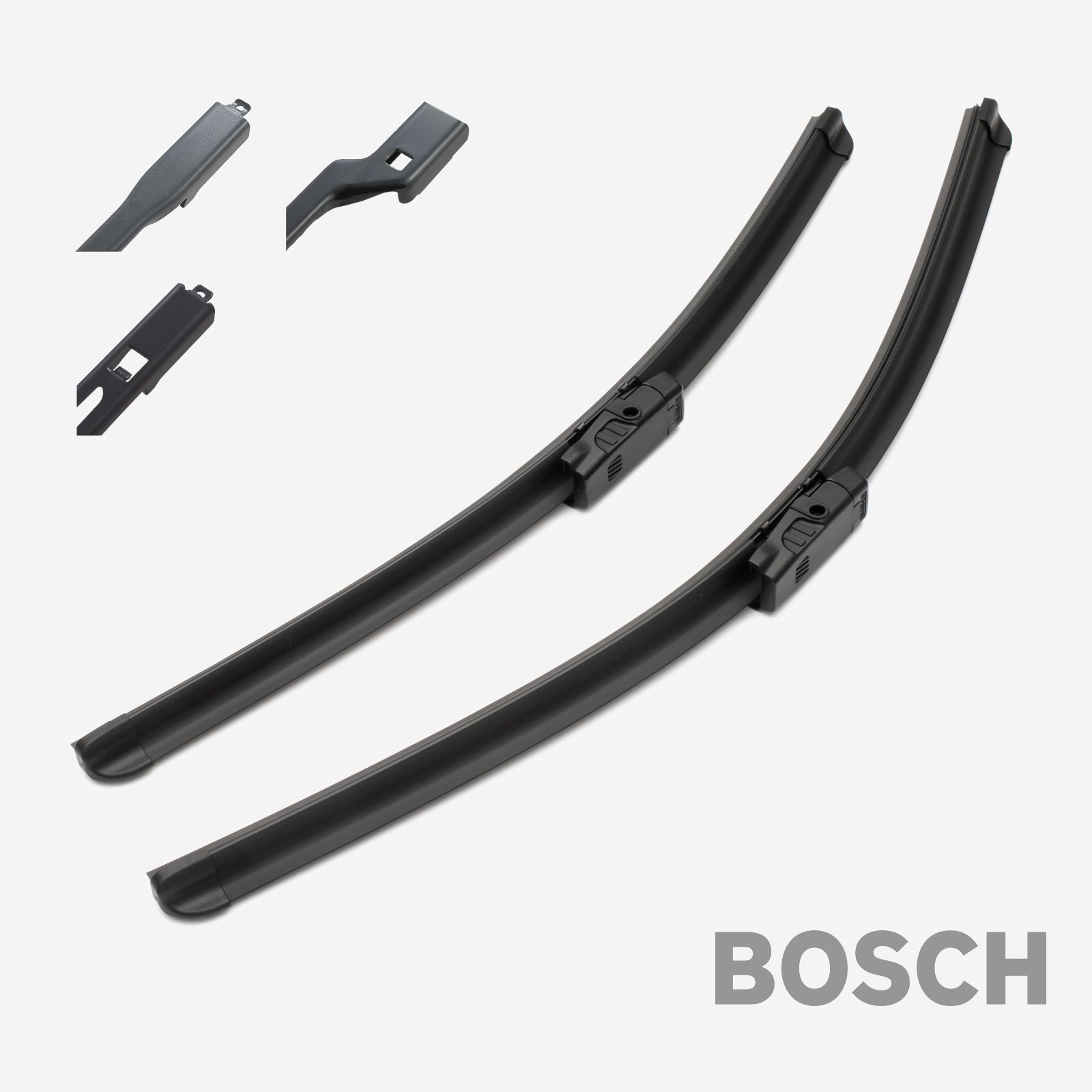 2x SOFT / FLAT Scheibenwischer Flachbalkenwischer 650/475mm für Peugeot 206