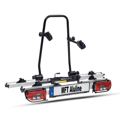 aluline für 2 Fahrräder, Schrägansicht