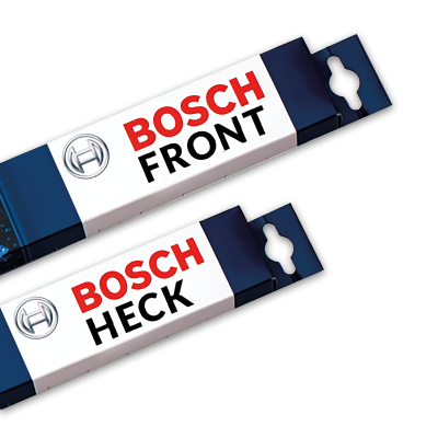 BOSCH Scheibenwischer Front & Heck Set für Audi A4 Kombi Avant 03 - 08