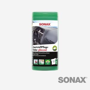 SONAX KunststoffPflegeTücher glänzend Box 25 Stk.