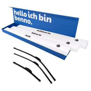 Scheibenwischer Set Front & Heck für Renault Koleos 08|2016 - (II, HC) Benno