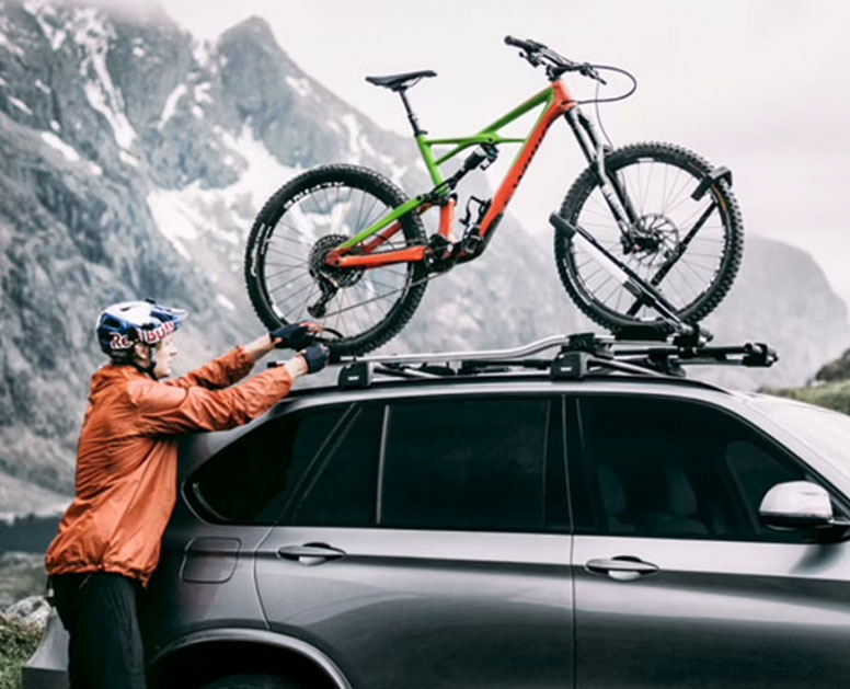 Dachfahrradträger Thule Rahmen